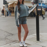 Ensemble de survêtement personnalisé grande taille avec crop top et pantalon de jogging 2 pièces pour femme, tenue de sport et d'entraînement