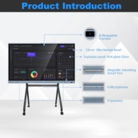 Tableau blanc interactif Android 4K sans soudure, tableau intelligent 55 65 75 86 pouces pour l'éducation et les réunions