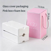 Cadeau de la Saint-Valentin, rose en feuille d'or sous cloche en verre, décoration lumineuse, veilleuse, cadeau surprise de Noël, décoration de la maison