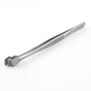 Pinzas para manipulación de obleas de silicio 91-4T, con forma de codo, antiestáticas, no magnéticas, de acero inoxidable, para obleas y chips - Product Image 3