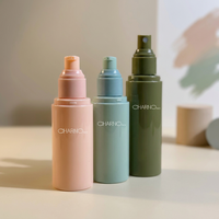 Ensembles de bouteilles cosmétiques de luxe de grande capacité de 120ml bouteilles de lotion avec tête de pompe en plastique emballage de soins de la peau avec couvercle