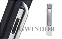 Porte coulissante en aluminium de double vitrage de grande vue de Lukliving et fenêtres pour des maisons