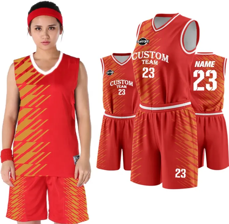 Custom Dames Basketbal Kleding Goedkope Sublimatie Basketbal Uniform Ontwerp Groene Vrouw Plus Size Basketbal Jersey Wnl002