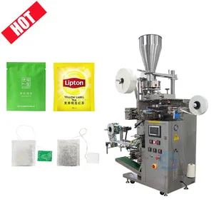 Máquina de envasado de bolsas de té de papel de filtro automático, máquina de sellado y llenado de polvo, sellado de 3 lados, 550