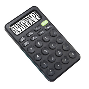 6 Colors 12 Digital Portable Handheld <b>Square</b> Office School Custom Logo Plastic <b>Battery</b> Calculator - Product Image 4