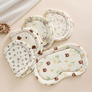 Bavoirs pour bébé en coton unisexe à imprimé animal, bavoirs en mousseline, bavoirs absorbants pour bébé, <span class=keywords><strong>bouton</strong></span> <span class=keywords><strong>pression</strong></span>, vente en gros - Product Image 3