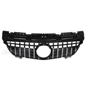 Nouvelle calandre de pare-chocs avant style GT + grille inférieure en maille pour Mercedes-Benz Classe SLK R172 200 250 350 2012-2016 - Product Image 3