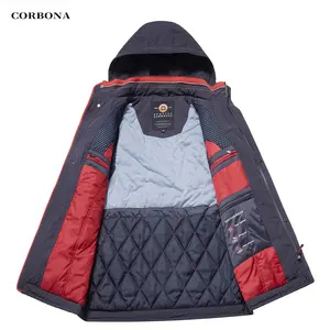 CORBONA New Style Oversize Autumn Jacket Waterproof Weatherproof Business Casual Men Winter Coat Outdoor Overalls Gift