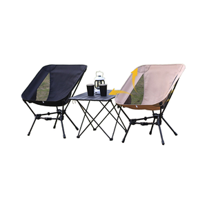 Silla de pesca plegable de aluminio ultraligera para exteriores, conveniente para acampar, parque de playa, diseño moderno, nueva luna triangular caliente - Product Image 1