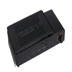 New Style blalck 2 purpose card barbecue cooking outdoor cassette portable single gas oven