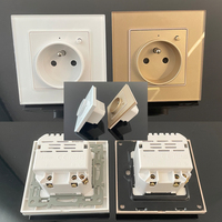 Prise intelligente WiFi PC82 en verre trempé, contrôle à distance via application, commande vocale, programmation, 16A, normes allemandes, prise EU