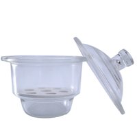 Verre de laboratoire Boro3.3, déshydrateur en verre 210 mm, déshydrateur transparent ou brun