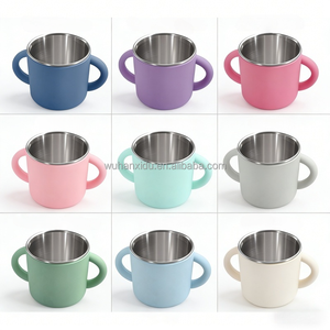 أكواب شرب صغيرة من السيليكون للأطفال مع مقبضين، كوب تدريب للأطفال الصغار - Product Image 5