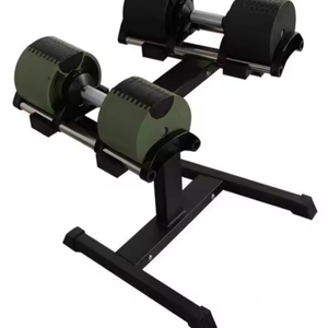 Ensemble d'haltères réglables en fonte WENDY 80 lb-36 kg <span class=keywords><strong>avec</strong></span> support, enquêtes du fabricant sur les interstices de 4 kg, <span class=keywords><strong>poids</strong></span> de barre d'exercice 90 lb-40 kg - Product Image 2