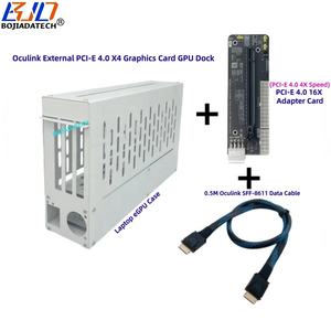 笔记本电脑外部显卡GPU坞站PCIE 4.0 16X适配器卡EGPU外壳眼线数据线0.5M支持小型1U柔性PSU - Product Image 1