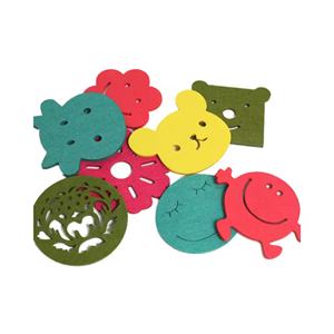 Sous-verres en feutre durables de haute qualité, designs personnalisés, formes mignonnes, sous-verres isolants thermiquement pour la vaisselle de table à la maison - Product Image 4