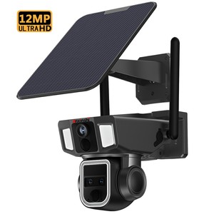 4G PTZ không dây pin mặt trời mạng Máy ảnh 3 ống kính <span class=keywords><strong>12MP</strong></span> Độ phân giải cao 10x quang - Product Image 1