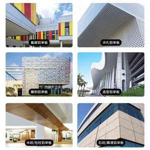 Panneau en alliage d'aluminium, épaisseur 4 mm, léger, ignifuge, design moderne pour extérieur, longueur personnalisée - Product Image 3