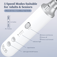 Lime à pieds électrique rechargeable professionnelle et kit de manucure sans fil pour éliminer les callosités des pieds et des ongles
