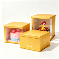 Emballage en papier de qualité alimentaire, boîte cadeau en carton pliable, logo personnalisé, impression UV, boîte à gâteau, boîte à dessert, écologique, recyclable