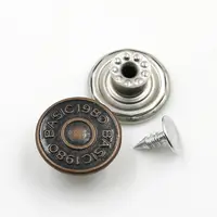 服のためのリベット金属ジーンズボタン付きカスタム絶妙な真鍮ボタン
