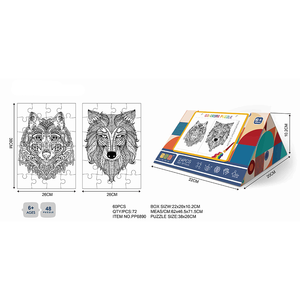 Carta su misura <span class=keywords><strong>Puzzle</strong></span> disegno giocattolo per bambini carta da colorare <span class=keywords><strong>Puzzle</strong></span> disegno giocattoli 2 in 1 <span class=keywords><strong>Puzzle</strong></span> e Kit da colorare - Product Image 5