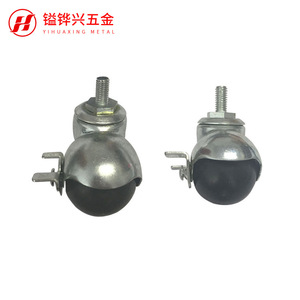 Rueda de Metal y Nylon Yihuaxing F0109 de 40 mm con Eje Roscado y Rodamiento Simple para Muebles Industriales - Product Image 1