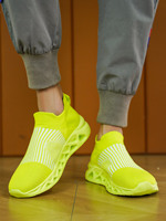 Chaussures décontractées unisexes en maille tissée blanches, légères, taille 36-48, chaussures de couple, tendance de la mode, respirantes, printemps été