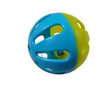 Juguete para mascotas con forma de campana hueca para gatos, que produce sonido, para combatir el aburrimiento, para jugar en interiores, juguete de plástico, color aleatorio - Product Image 4
