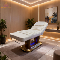Fabricant de lits de beauté, lit de massage cosmétique à 4 moteurs avec commande au pied intelligente