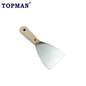 Raschietto Topman da 3 pollici in acciaio inossidabile con manico in legno di faggio raschietto da parete Putty Knifel - Product Image 1