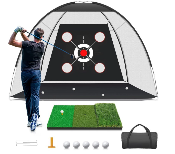 Black net+ Green Mat+Tee+ Ball