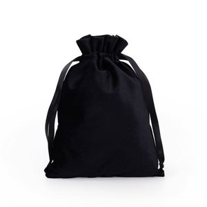 Pochette de luxe en velours doux avec cordon de serrage pour bijoux, emballage personnalisé avec logo imprimé, recyclable, pour téléphone portable - Product Image 3