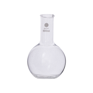 Cristalería de laboratorio Frasco de fondo plano redondo Frasco de ebullición de vidrio de borosilicato - Product Image 5