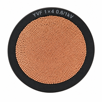 Câble d'alimentation flexible YVF 1 conducteur 0,6/1 kV, conducteur en cuivre, isolation en PVC, gaine en nitrile pour équipement industriel mobile 1*4