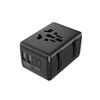 Adaptateur de chargeur mural USB-C universel, type C, USB, charge rapide, adaptateur de voyage, prise UK, US, EU, AU, convertisseur de chargeur