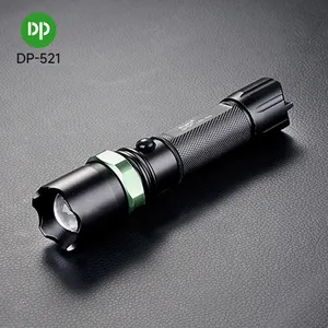 Hersteller Aluminium legierung USB wiederauf ladbare Langstrecken Mini Tactical Taschenlampe Taschenlampe für Camp Outdoor