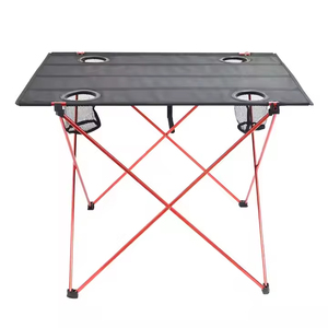 Mesa Plegable Portátil para Exteriores, Ajustable, Ligera, con Superficie de Tela Oxford y Marco de Aluminio, Mini Mesa de Camping, Picnic y Comedor - Product Image 4