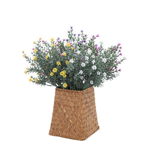 CallaFloral Fleurs artificielles Gypsophile, branche unique, blanc et violet, en plastique, pour décorations de mariage et bouquets à main - Product Image 5