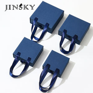 Cajas de Joyería de Lujo con Logotipo Personalizado, Cajón de Papel para Almacenamiento de Joyería, Bolsa de Mano Rectangular Portátil, Diseño Cuadrado, Cajas de Joyería de Lujo a la Moda - Product Image 4