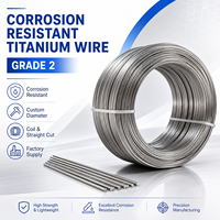 Fil de titane GR2 ASTM B863, bobine personnalisée, coupe droite pour échangeur de chaleur, équipement chimique, soudage TIG, OEM