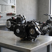 Ensemble moteur 125cc 4 temps, cylindre en alliage d'aluminium, embrayage automatique, marche arrière, démarrage électrique pour ATV et karting