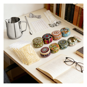 Novelty Other Candle Cute Jar Packaging Gift Box Scented <b>Soy</b> <b>Wax</b> Trendy Home Fragrance Boutique Shelf Assortment Showcase - Product Image 4