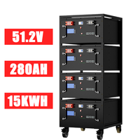 Boîtier de batterie au lithium prismatique personnalisé DIY Lusen L/BCe 48V 100Ah 10-11kWh avec BMS et écran LCD, en métal
