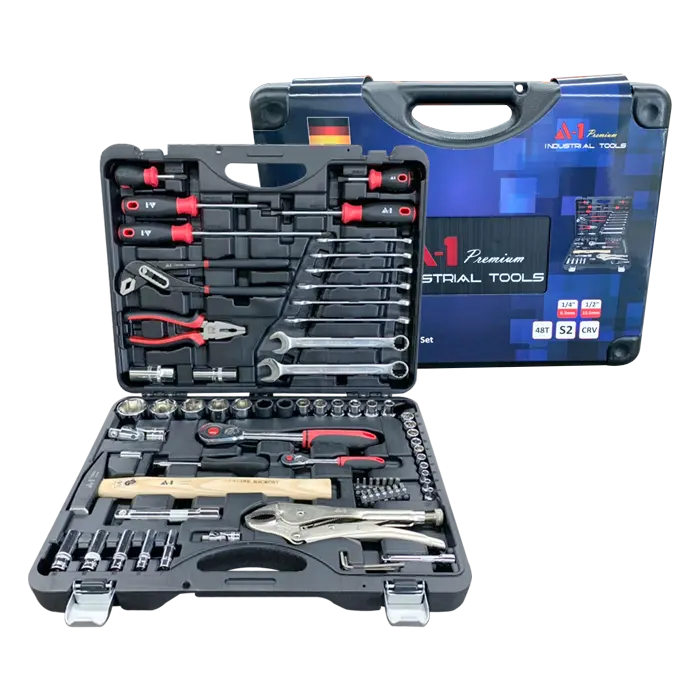 Versátil kit de herramientas de 72 piezas con caja de herramientas Ideal para reparaciones y mantenimiento del hogar