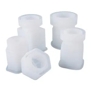 DIY Cuboid Round Column Bottle Storage Box Silicone Mold for DIY Jewelry Making Findings Supplies Accessories
