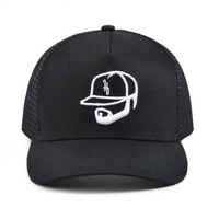 Gorras de Béisbol Personalizadas con Logotipo Bordado, 5 Paneles, Color Gris para Hombre, Gorras Trucker de Malla