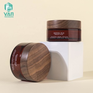 Yan Bao Bì Sang Trọng Đắt Nhất Vòng Thời Trang 100G Màu Đỏ Có Thể Tái Chế Thủy Tinh Vít Cap Jar Óc Chó Nắp Mặt Kem Cơ Thể Chà - Product Image 2