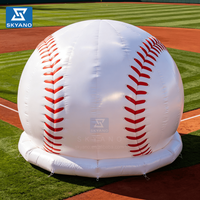 Ballons gonflables géants en forme de balle de baseball, personnalisables en taille, pour publicité