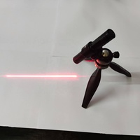 ISmartlaser ISM-RD55-640-2x12.5 Entraîneur de swing de golf laser à ligne rouge haute puissance, boîtier en aluminium anodisé, longueur de ligne 1m, trépied